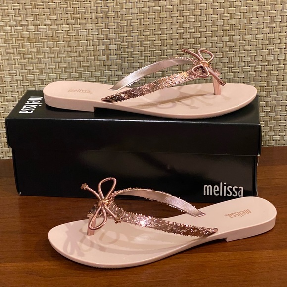 Melissa Rose Gold Harmonic Elements Gel Flip Flop - Picture 4 of 8